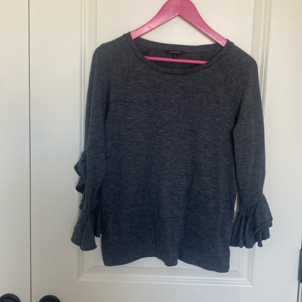Banana Republic Gray Knit‎ Top Small